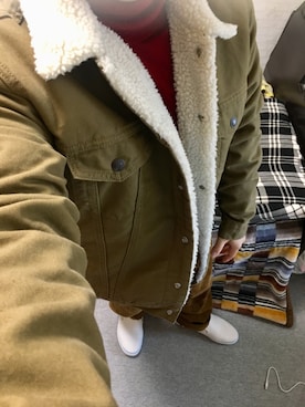「アイテム（スリッポン）」を使った、りゅうたさん（メンズ・158cm・20代）の秋コーディネート