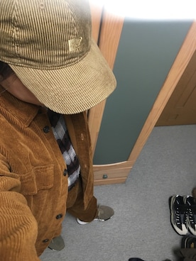「THE NORTH FACE PURPLE LABEL（ザ ノースフェイス パープルレーベル）の[ ザ ノースフェイス パープルレーベル ] THE NORTH FACE PURPLE LABEL  コーデュロイ FIELD キャップ（キャップ）」を使った、りゅうたさん（メンズ・158cm）の秋コーディネート
