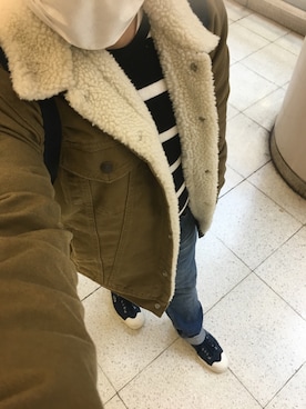 「LACOSTE」｜「アイテム（ブルゾン）」を使った、りゅうたさん（メンズ・158cm）の秋コーディネート