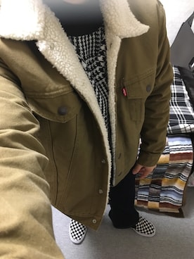 「アイテム（スリッポン）」を使った、りゅうたさん（メンズ・158cm・20代）の秋コーディネート