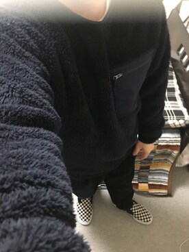 「アイテム（スリッポン）」を使った、りゅうたさん（メンズ・158cm・20代）の冬コーディネート