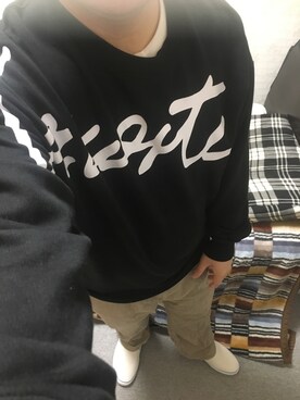 「アイテム（スリッポン）」を使った、りゅうたさん（メンズ・158cm・20代）の冬コーディネート