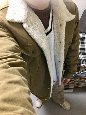 「アイテム（ブルゾン）」を使った、りゅうたさん（メンズ・158cm・20代）の冬コーディネート