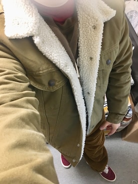 「アイテム（ブルゾン）」を使った、りゅうたさん（メンズ・158cm・20代）の冬コーディネート