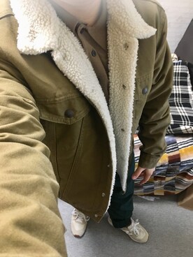 「LACOSTE」｜「アイテム（ブルゾン）」を使った、りゅうたさん（メンズ・158cm）の冬コーディネート