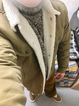 「アイテム（ブルゾン）」を使った、りゅうたさん（メンズ・158cm・20代）の冬コーディネート