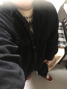 「Right-on（ライトオン）のアイテム（ニット/セーター）」を使った、りゅうたさん（メンズ・158cm）の冬コーディネート