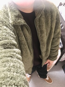 「ブラウンニット」｜「アイテム（ジャケット/アウター）」を使った、りゅうたさん（メンズ・158cm）の冬コーディネート