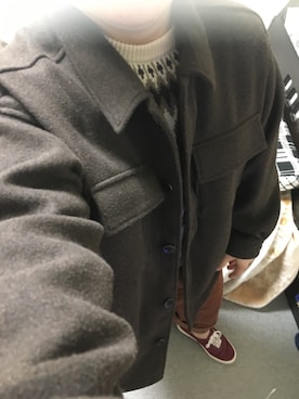 「Right-on（ライトオン）のアイテム（ニット/セーター）」を使った、りゅうたさん（メンズ・158cm）の冬コーディネート