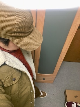 「コーデュロイキャップ」｜りゅうたさん（メンズ・158cm）の冬コーディネート