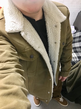 「ワッフル」｜「アイテム（ブルゾン）」を使った、りゅうたさん（メンズ・158cm）の冬コーディネート