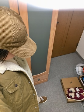 「コーデュロイキャップ」｜りゅうたさん（メンズ・158cm）の冬コーディネート