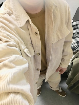 「マスタード」｜「アイテム（ブルゾン）」を使った、りゅうたさん（メンズ・158cm）の冬コーディネート