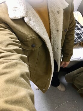 「Levi's（リーバイス）のアイテム（ブルゾン）」を使った、りゅうたさん（メンズ・158cm）の冬コーディネート