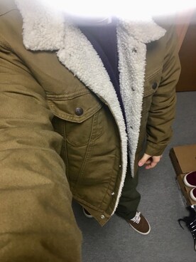「Levi's（リーバイス）のアイテム（ブルゾン）」を使った、りゅうたさん（メンズ・158cm）の冬コーディネート