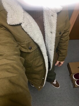 「Levi's（リーバイス）のアイテム（ブルゾン）」を使った、りゅうたさん（メンズ・158cm）の冬コーディネート