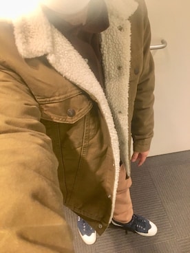 「Levi's（リーバイス）のアイテム（ブルゾン）」を使った、りゅうたさん（メンズ・158cm）の冬コーディネート