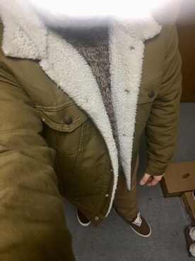 「Levi's（リーバイス）のアイテム（ブルゾン）」を使った、りゅうたさん（メンズ・158cm）の冬コーディネート