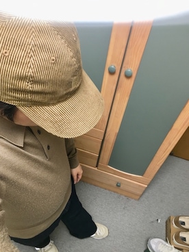 「コーデュロイキャップ」｜りゅうたさん（メンズ・158cm）の冬コーディネート