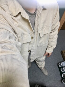 「ワッフル」｜「アイテム（ブルゾン）」を使った、りゅうたさん（メンズ・158cm）の冬コーディネート