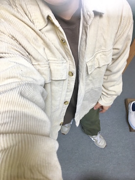 「ワッフル」｜「アイテム（ブルゾン）」を使った、りゅうたさん（メンズ・158cm）の冬コーディネート