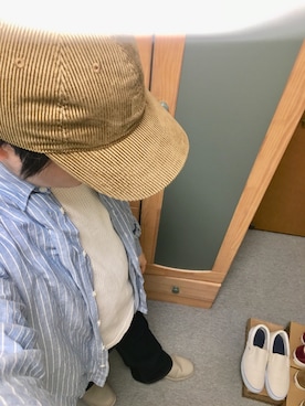 「コーデュロイキャップ」｜りゅうたさん（メンズ・158cm）の冬コーディネート