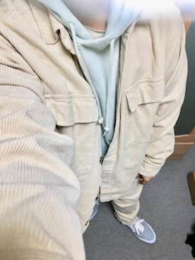「BACK NUMBER（バックナンバー）のアイテム（ブルゾン）」を使った、りゅうたさん（メンズ・158cm）の春コーディネート