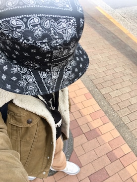 「Levi's（リーバイス）のアイテム（ブルゾン）」を使った、りゅうたさん（メンズ・158cm）の春コーディネート