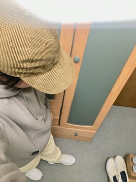 「THE NORTH FACE PURPLE LABEL（ザ ノースフェイス パープルレーベル）の[ ザ ノースフェイス パープルレーベル ] THE NORTH FACE PURPLE LABEL  コーデュロイ FIELD キャップ（キャップ）」を使った、りゅうたさん（メンズ・158cm）の春コーディネート