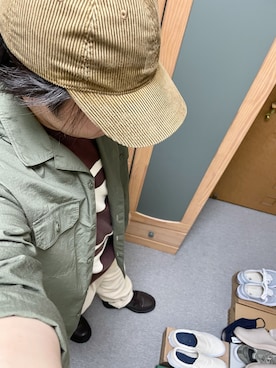 「THE NORTH FACE PURPLE LABEL（ザ ノースフェイス パープルレーベル）の[ ザ ノースフェイス パープルレーベル ] THE NORTH FACE PURPLE LABEL  コーデュロイ FIELD キャップ（キャップ）」を使った、りゅうたさん（メンズ・158cm）の春コーディネート