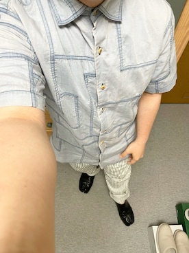 「ペインターパンツ」｜「アイテム（その他シューズ）」を使った、りゅうたさん（メンズ・158cm）の春コーディネート