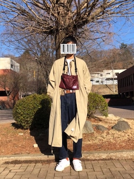 「BEAMS BOY（ビームスボーイ）のアイテム（ジャケット/アウター）」を使った、サダオさん（メンズ・181cm）の春コーディネート