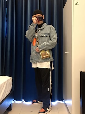 「OXYGEN（オキシゲン）のアイテム（ジャケット/アウター）」を使った、一石子さん（メンズ・175cm）の冬コーディネート