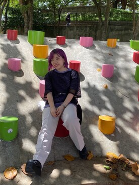 「JEANASIS（ジーナシス）のアイテム（その他トップス）」を使った、chieeeさん（レディース・150cm）の夏コーディネート