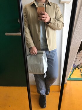 「RAGEBLUE（レイジブルー）のアイテム（その他アウター）」を使った、はせをさん（メンズ・183cm）の春コーディネート