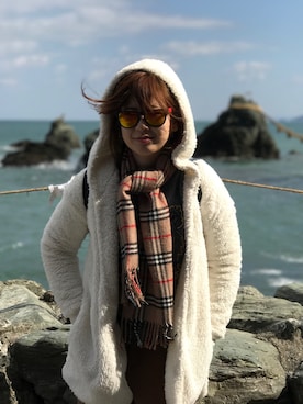 「American Eagle（アメリカンイーグル）のアイテム（その他アウター）」を使った、tadanozikomanさん（レディース・156cm）の冬コーディネート