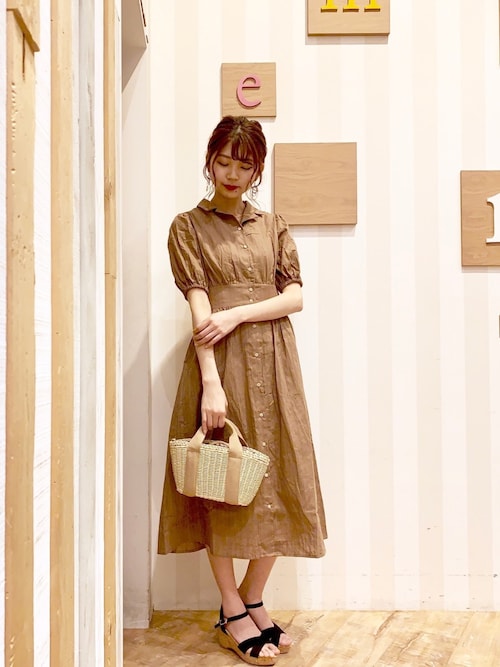 Mika Earth Music Ecology Earth Music Ecologyのワンピースを使ったコーディネート Wear