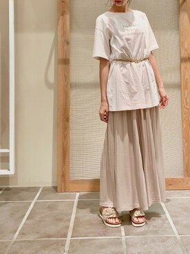 「0000Lady'sのアイテム」を使った、mikaさん（レディース・165cm）の夏コーディネート