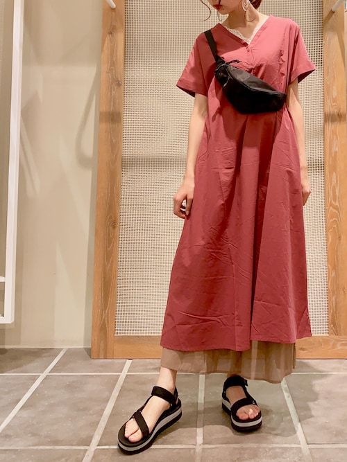 Mika Earth Music Ecology Earth Music Ecologyのワンピースを使ったコーディネート Wear