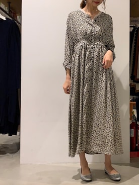 「秋」｜「アイテム（バレエシューズ）」を使った、mikaさん（レディース・165cm）の夏コーディネート