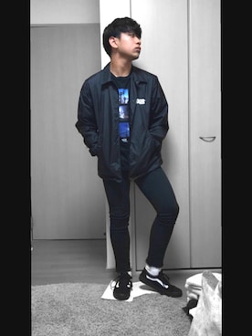 「VANS（バンズ）のアイテム（ナイロンジャケット）」を使った、ともやんさん（メンズ・168cm）の秋コーディネート