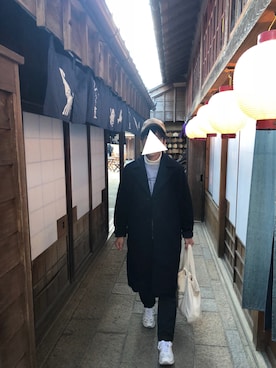 「MYne（マイン）のアイテム（スウェット）」を使った、   KtAさん（メンズ・168cm）の冬コーディネート