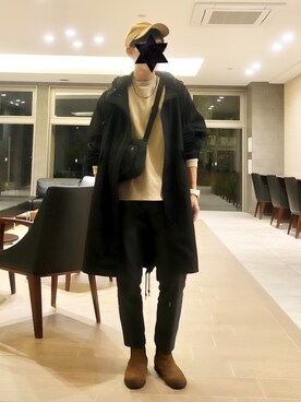 「秋のブラウンスタイル」｜「アイテム（その他アウター）」を使った、   KtAさん（メンズ・168cm）の秋コーディネート