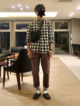 「STUDIOUS（ステュディオス）のアイテム（その他シューズ）」を使った、   KtAさん（メンズ・168cm）の秋コーディネート