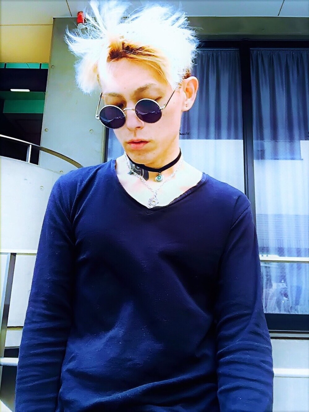 TETUさんの「LHP/エルエイチピー/DENATIONISM/ディネイショニズム/Hexagon Necklace Ⅱ 〈6016166〉（L.H.P）」を使ったコーディネート