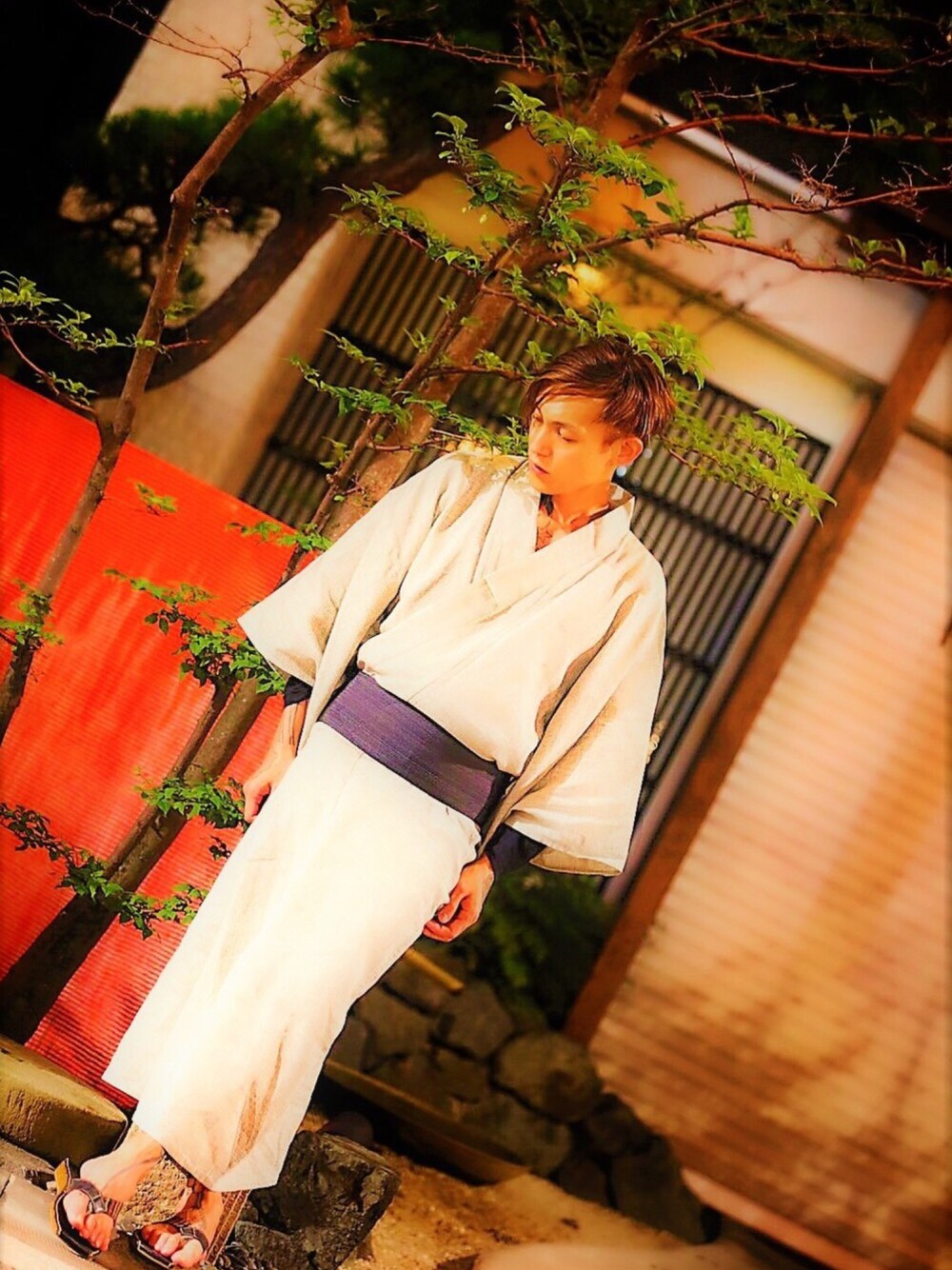 「浴衣、和装、夏、夏祭り、和服、秋、秋のコーデ」｜「八戸のお祭り✨🦑🦉🦆🐸🦁🐯🦂の八戸三社大祭（その他、レッド系）」を使った、TETUさん（メンズ・174cm）の秋コーディネートの1枚目の写真