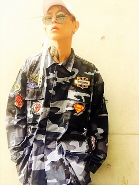 「CASPER JOHN AIVER（キャスパージョンアイバー）のアイテム（帽子）」を使った、TETUさん（メンズ・174cm）の秋コーディネート