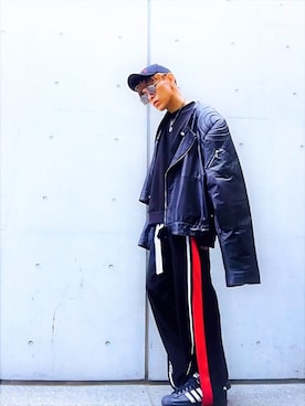 「CANNABIS LADIES（カンナビス レディース）のアイテム（ジャケット/アウター）」を使った、TETUさん（メンズ・174cm）の冬コーディネート