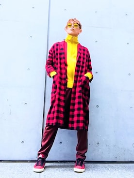 「MYSELF ABAHOUSE」｜「アイテム（その他アウター）」を使った、TETUさん（メンズ・174cm）の春コーディネート