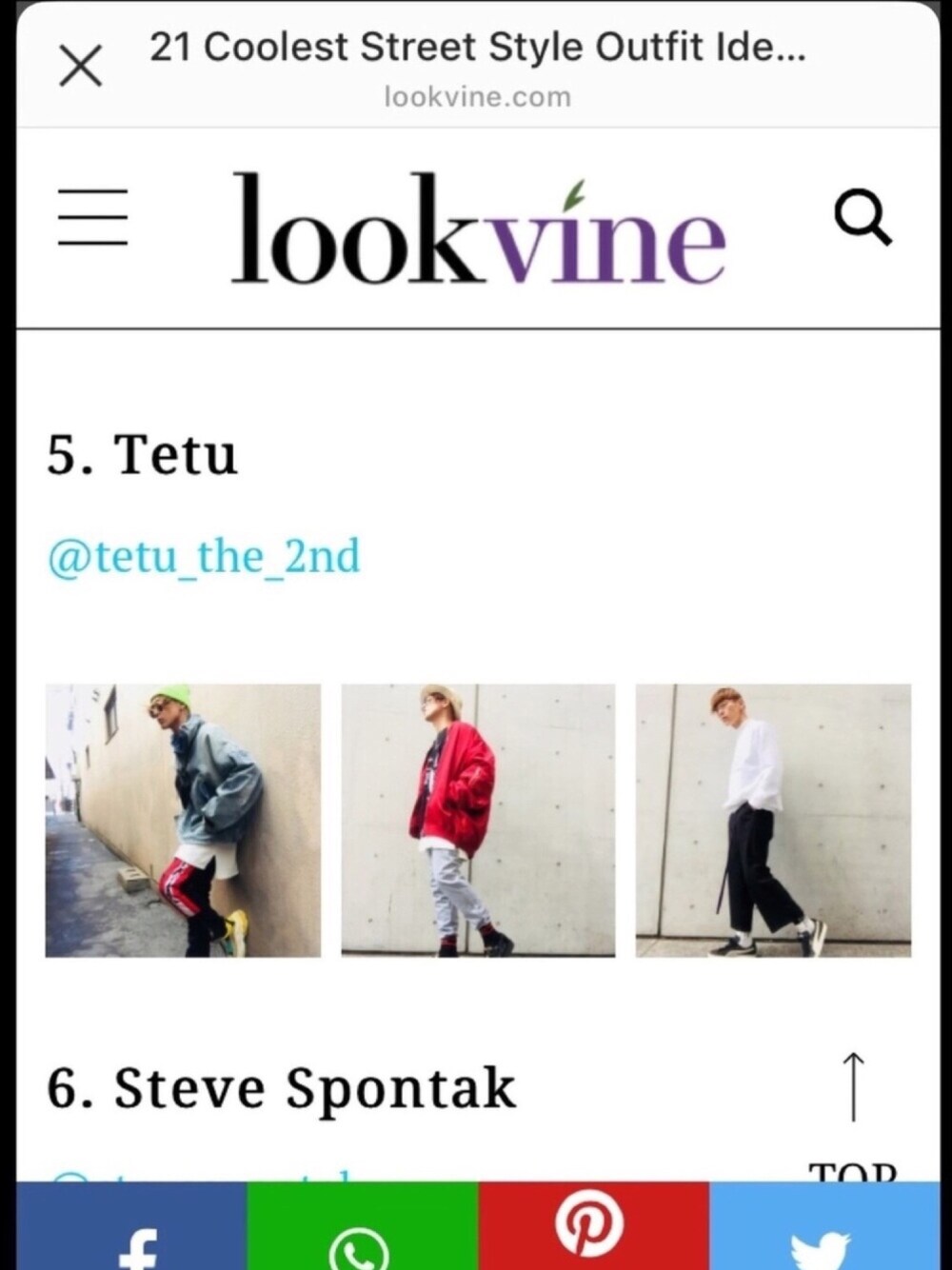 「street、streetstyle、ストリート、デニムジャケット、オーバーサイズ、MA-1、アンクルパンツ、ワイドパンツ、BALENCIAGA、モノトーン」｜「📸海外ファッションサイト『Lookvine』📷⚡️のアイテム（その他、ブルー系）」を使った、TETUさん（メンズ・174cm）の春コーディネートの1枚目の写真